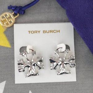 NWT Tory Burch Roxanne Hidden Logo Earring